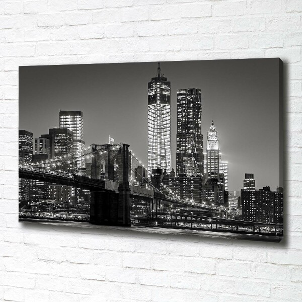 Foto canvas Manhattan 's nachts