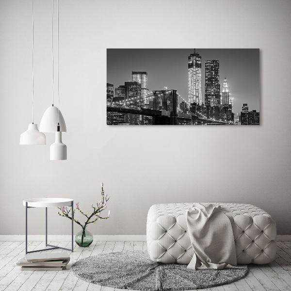 Foto canvas Manhattan 's nachts