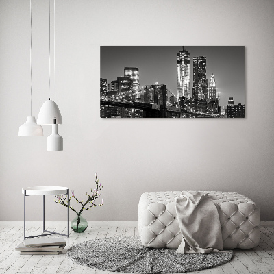 Foto canvas Manhattan 's nachts
