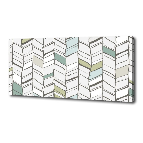 Foto op canvas Visgraatpatroon