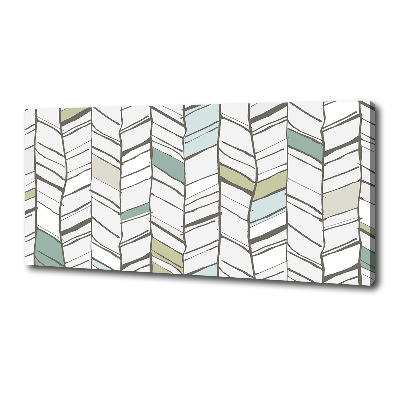 Foto op canvas Visgraatpatroon