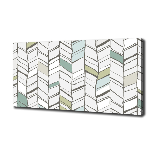 Foto op canvas Visgraatpatroon