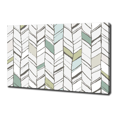 Foto op canvas Visgraatpatroon