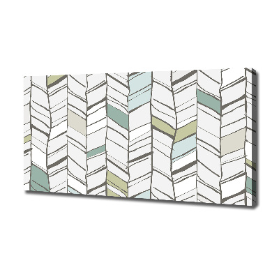 Foto op canvas Visgraatpatroon