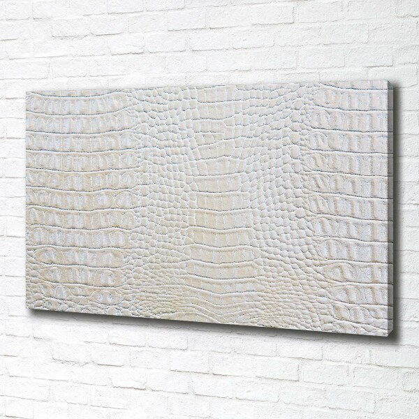 Schilderij op canvas Krokodillenhuid