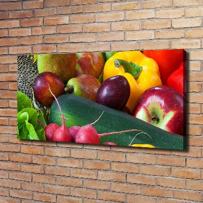 Canvas foto Fruit en groenten
