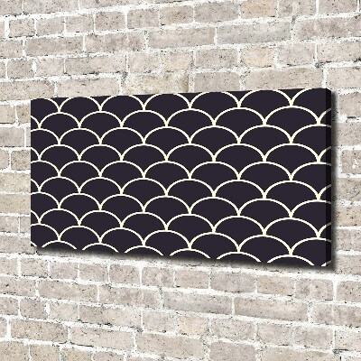 Canvas foto Visschubben