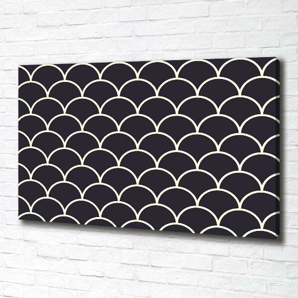 Canvas foto Visschubben