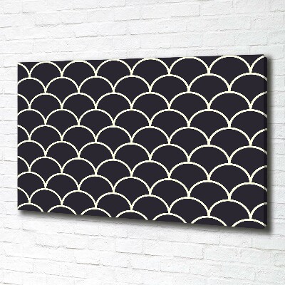 Canvas foto Visschubben