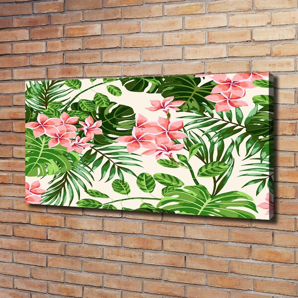 Schilderij op canvas Bloemenpatroon