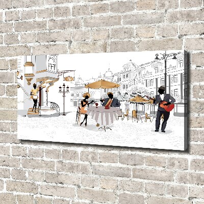 Canvas schilderij Koffiehuis