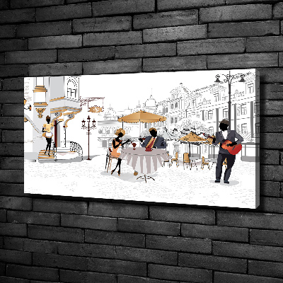 Canvas schilderij Koffiehuis