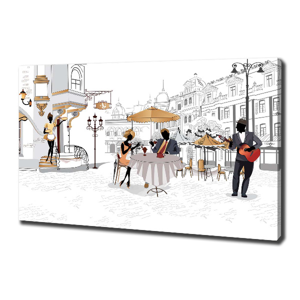 Canvas schilderij Koffiehuis