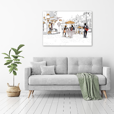 Canvas schilderij Koffiehuis