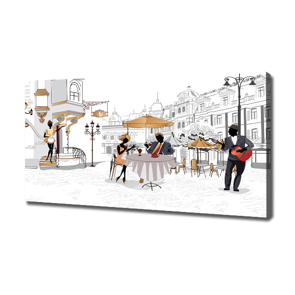 Canvas schilderij Koffiehuis