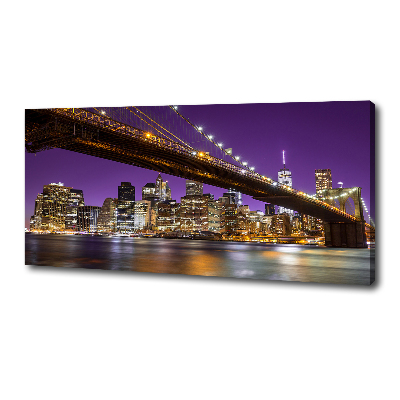 Canvas foto Manhattan 's nachts