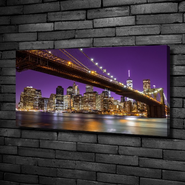 Canvas foto Manhattan 's nachts
