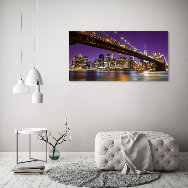Canvas foto Manhattan 's nachts