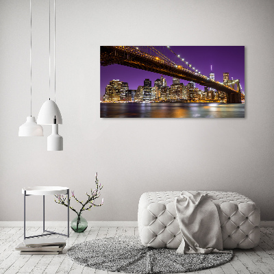 Canvas foto Manhattan 's nachts
