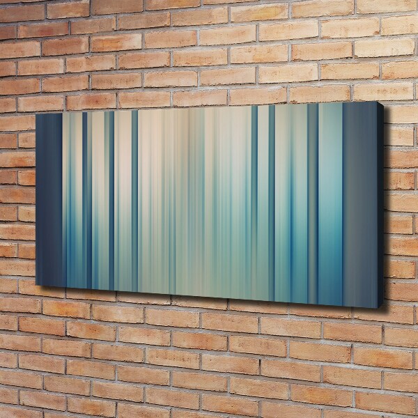 Foto canvas Blauwe strepen