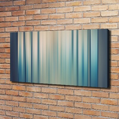 Foto canvas Blauwe strepen