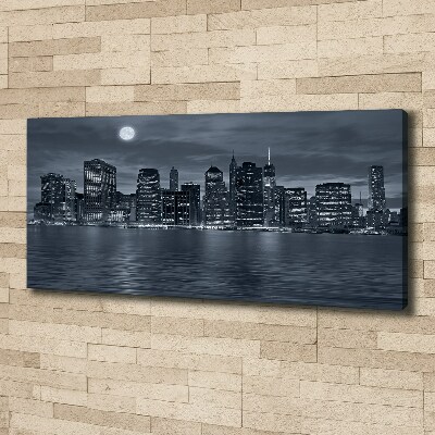 Canvas schilderij New York 's nachts