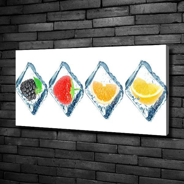 Schilderij op canvas Fruitblokjes