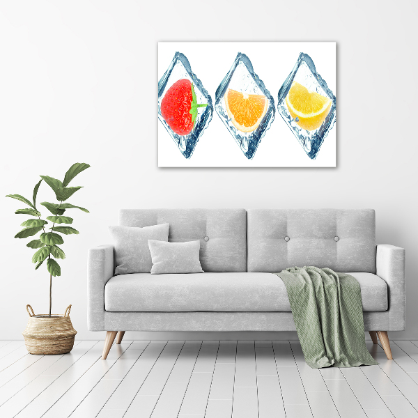 Schilderij op canvas Fruitblokjes