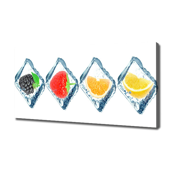 Schilderij op canvas Fruitblokjes