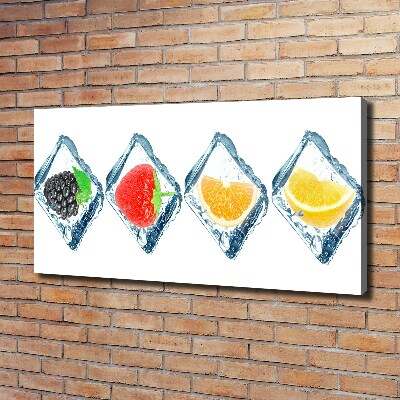 Schilderij op canvas Fruitblokjes