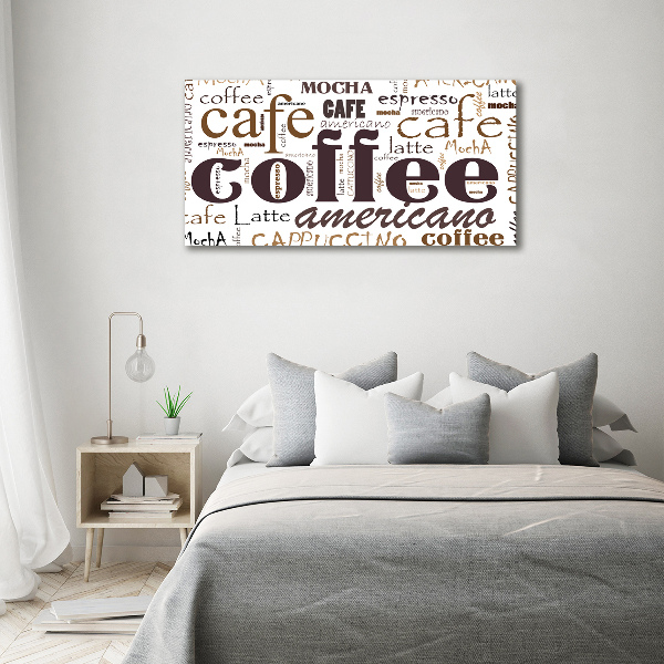 Foto canvas Koffie