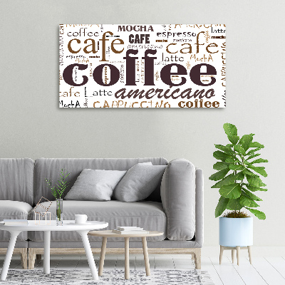 Foto canvas Koffie