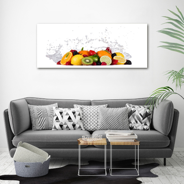 Foto op canvas Fruit en water