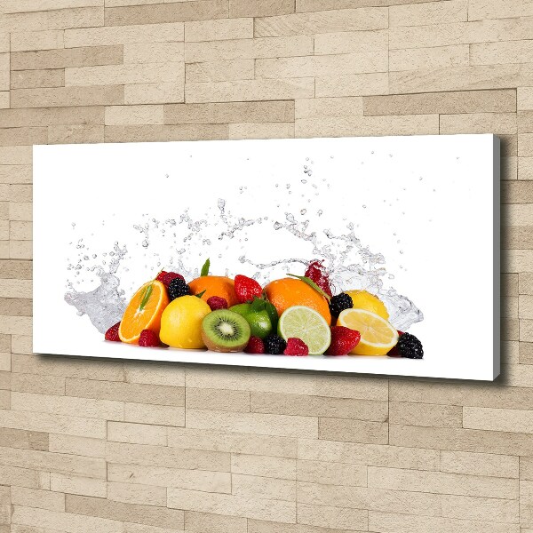 Foto op canvas Fruit en water