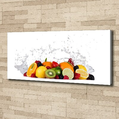 Foto op canvas Fruit en water