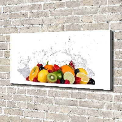 Foto op canvas Fruit en water