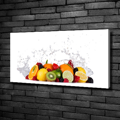 Foto op canvas Fruit en water