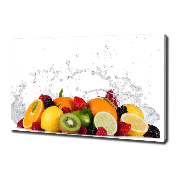 Foto op canvas Fruit en water