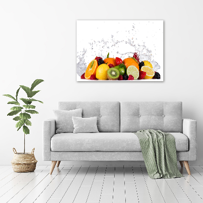Foto op canvas Fruit en water