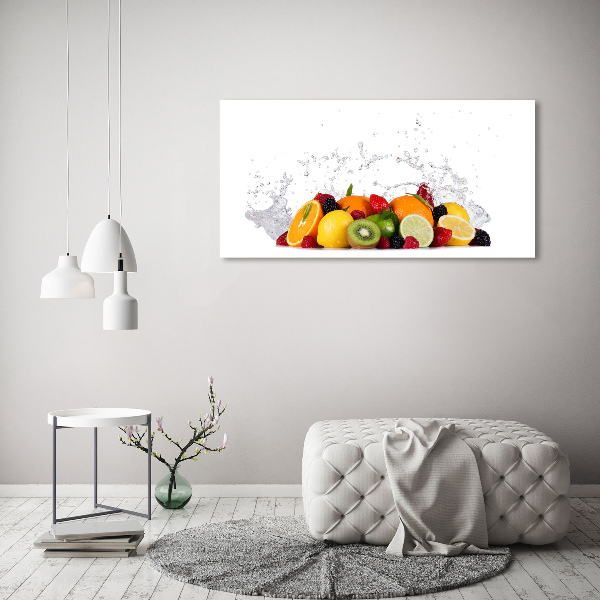 Foto op canvas Fruit en water