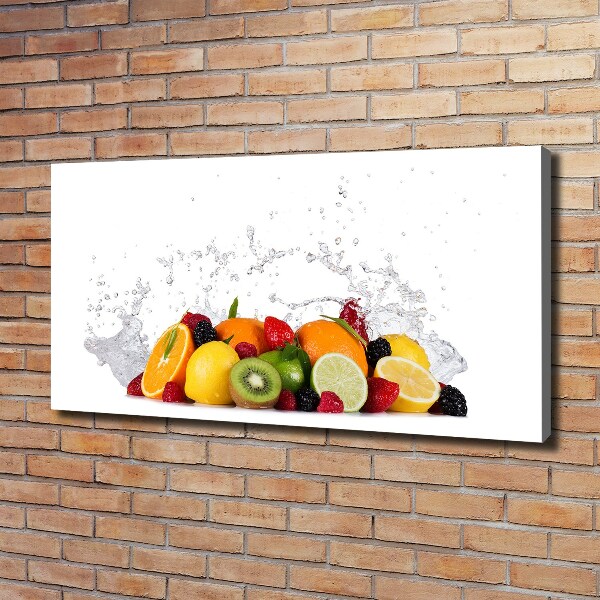 Foto op canvas Fruit en water