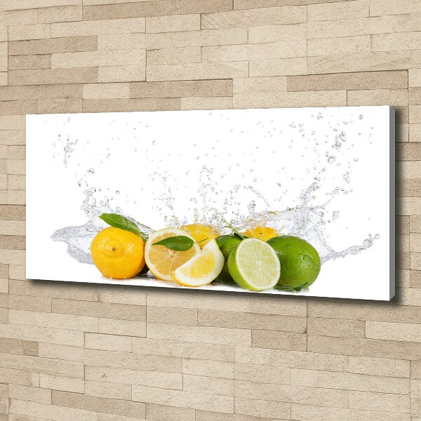 Canvas foto Citrus en water