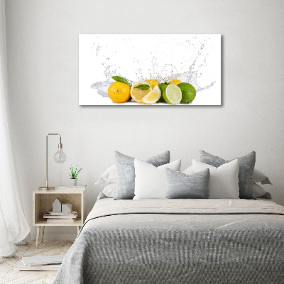 Canvas foto Citrus en water