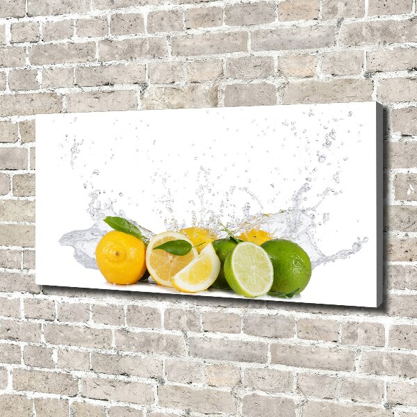 Canvas foto Citrus en water