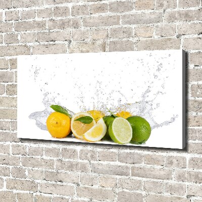 Canvas foto Citrus en water