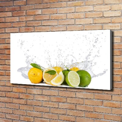 Canvas foto Citrus en water