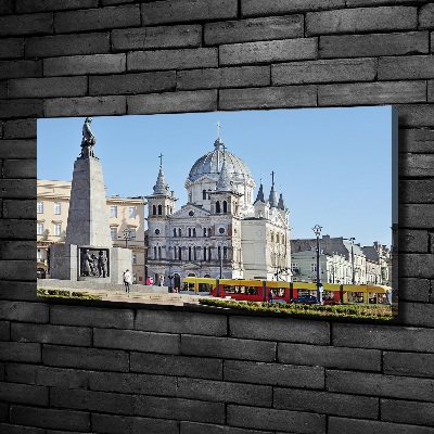 Canvas foto Vrijheidsplein Łódź