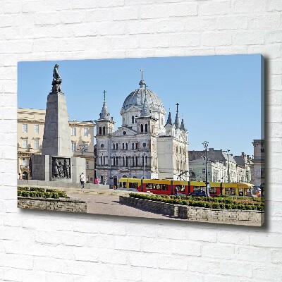 Canvas foto Vrijheidsplein Łódź