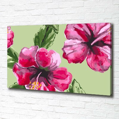 Foto op canvas Hawaiiaanse bloemen