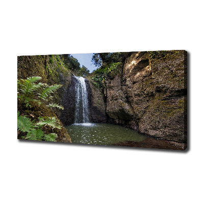 Foto canvas Waterval op Sardinië